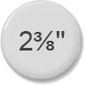 2 3/8" round