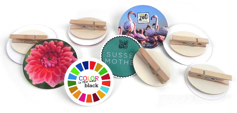 Holzbuttons, Holzklammer